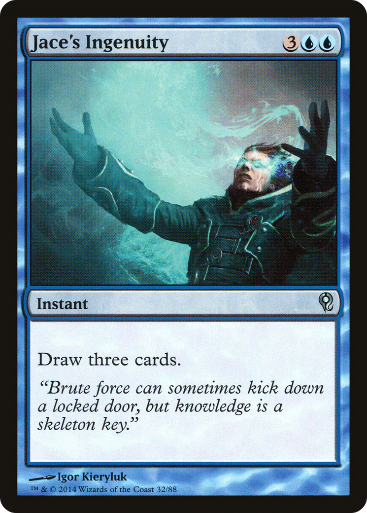 Jace's Ingenuity (DDM-032) - Duel Decks: Jace vs. Vraska - Premium MTG Single from Wizards of the Coast - Just $0.08! Shop now at Game Crave Tournament Store
