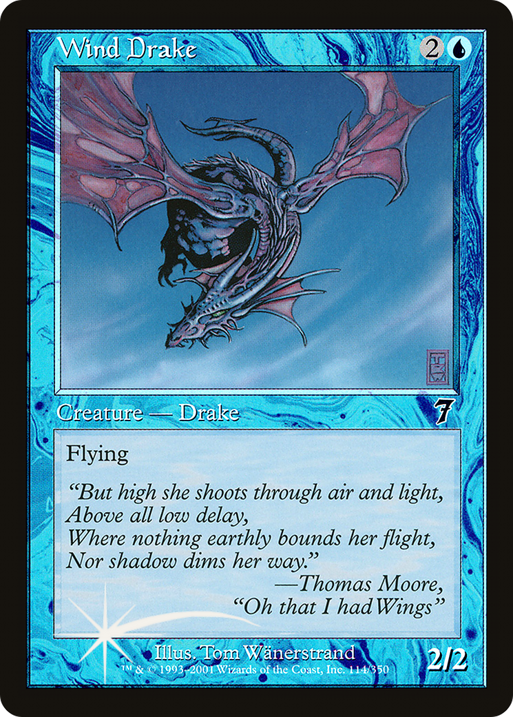 Wind Drake (7ED-114★) - Seventh Edition Foil - Premium MTG Single from Wizards of the Coast - Just $0.88! Shop now at Game Crave Tournament Store