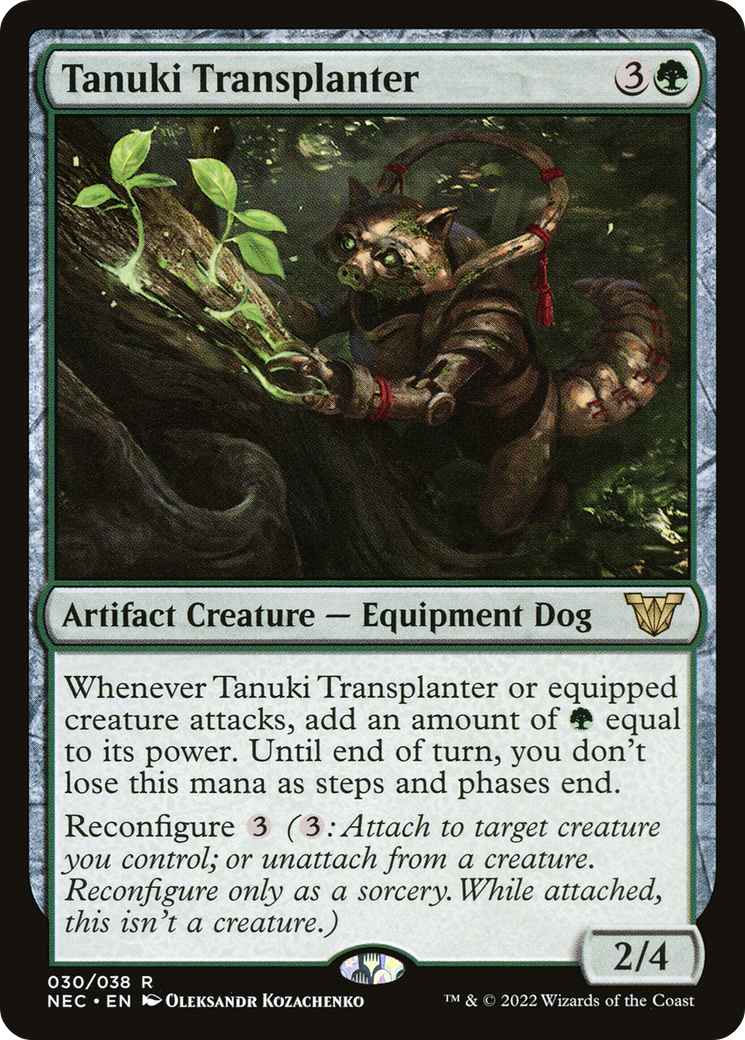 Tanuki Transplanter (NEC-030) - Neon Dynasty Commander - Premium MTG Single from Wizards of the Coast - Just $0.27! Shop now at Game Crave Tournament Store