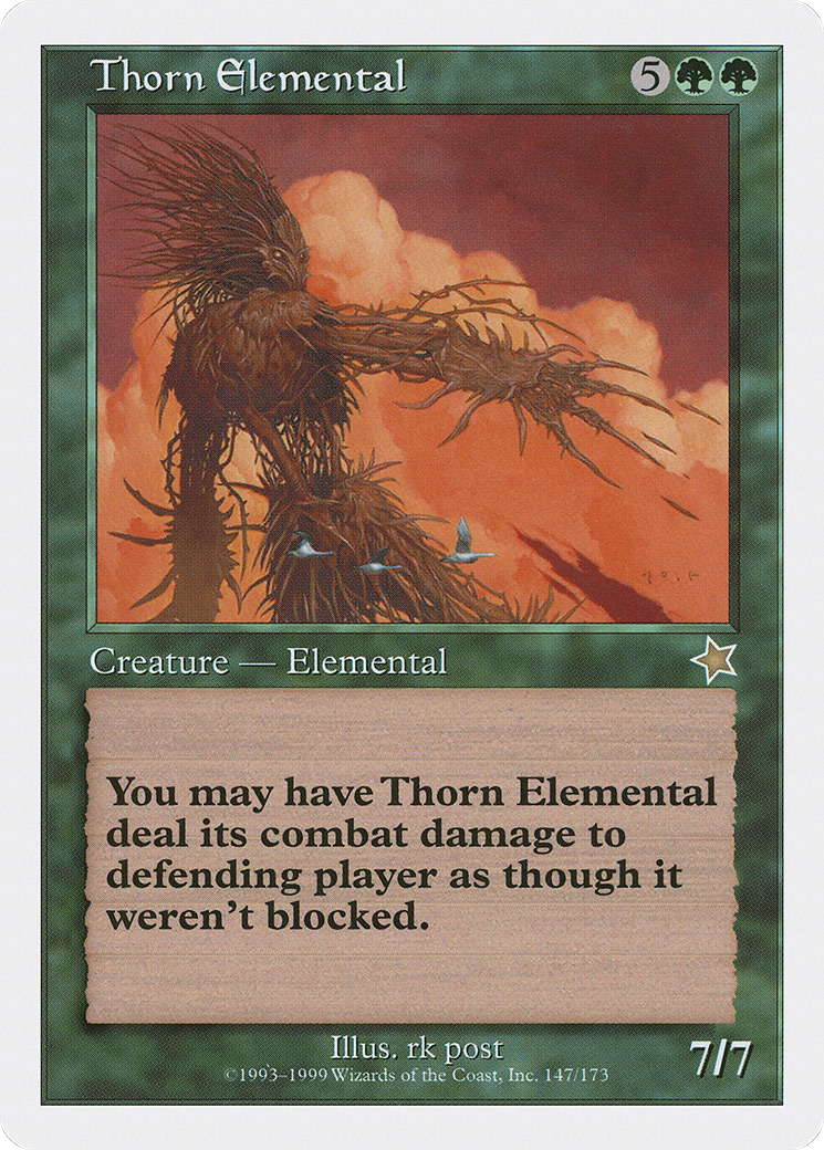 Thorn Elemental (S99-147) - Starter 1999 - Premium MTG Single from Wizards of the Coast - Just $0.17! Shop now at Game Crave Tournament Store