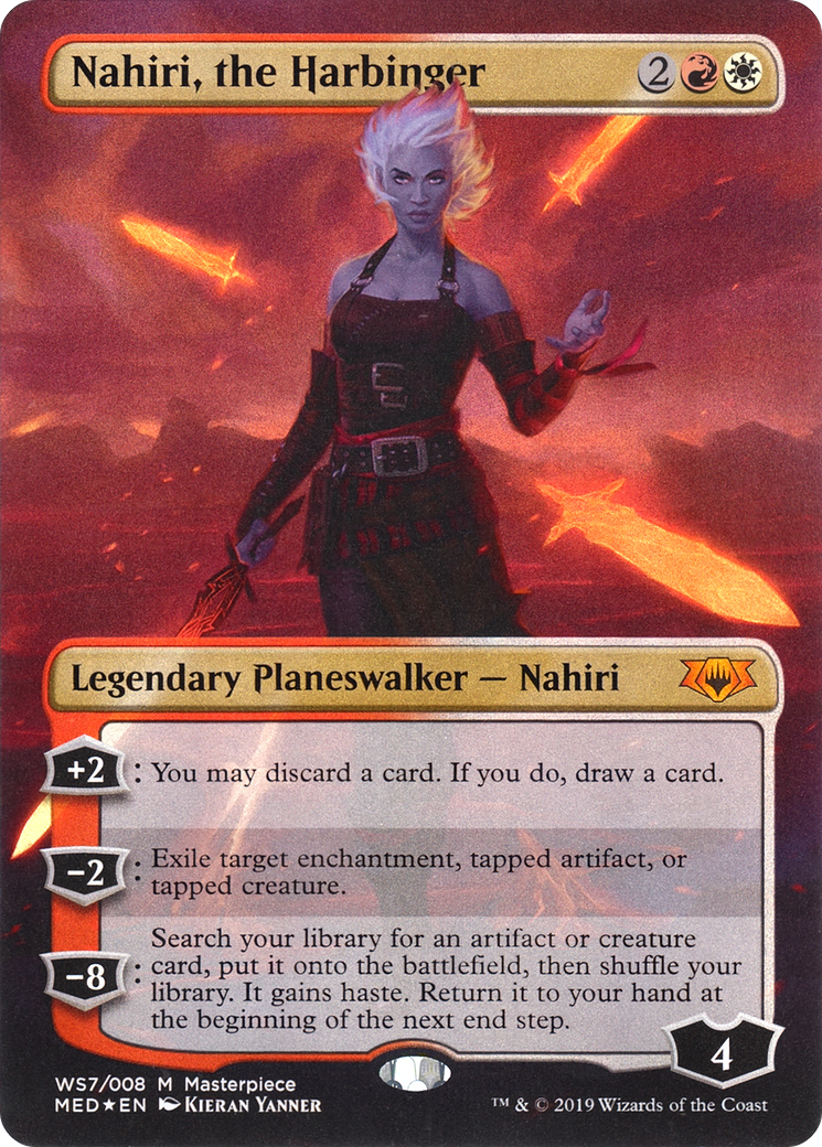 Nahiri, the Harbinger (MED-WS7) - Mythic Edition (Borderless) Foil - Premium MTG Single from Wizards of the Coast - Just $1.89! Shop now at Game Crave Tournament Store