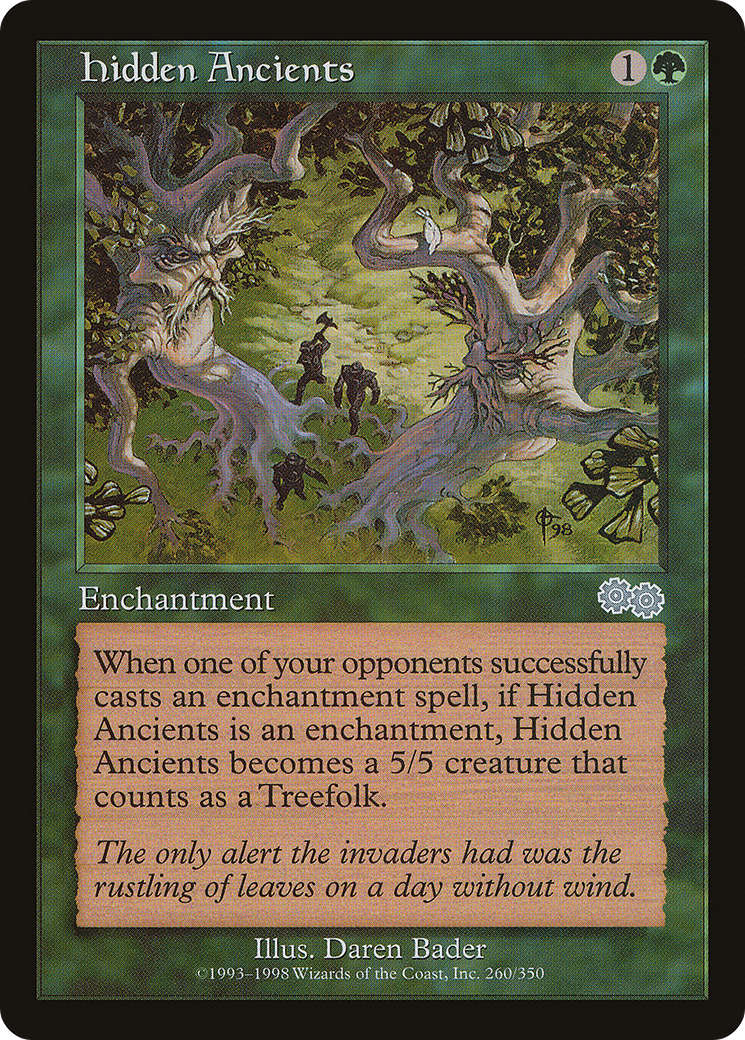 Hidden Ancients (USG-260) - Urza's Saga - Premium MTG Single from Wizards of the Coast - Just $0.08! Shop now at Game Crave Tournament Store