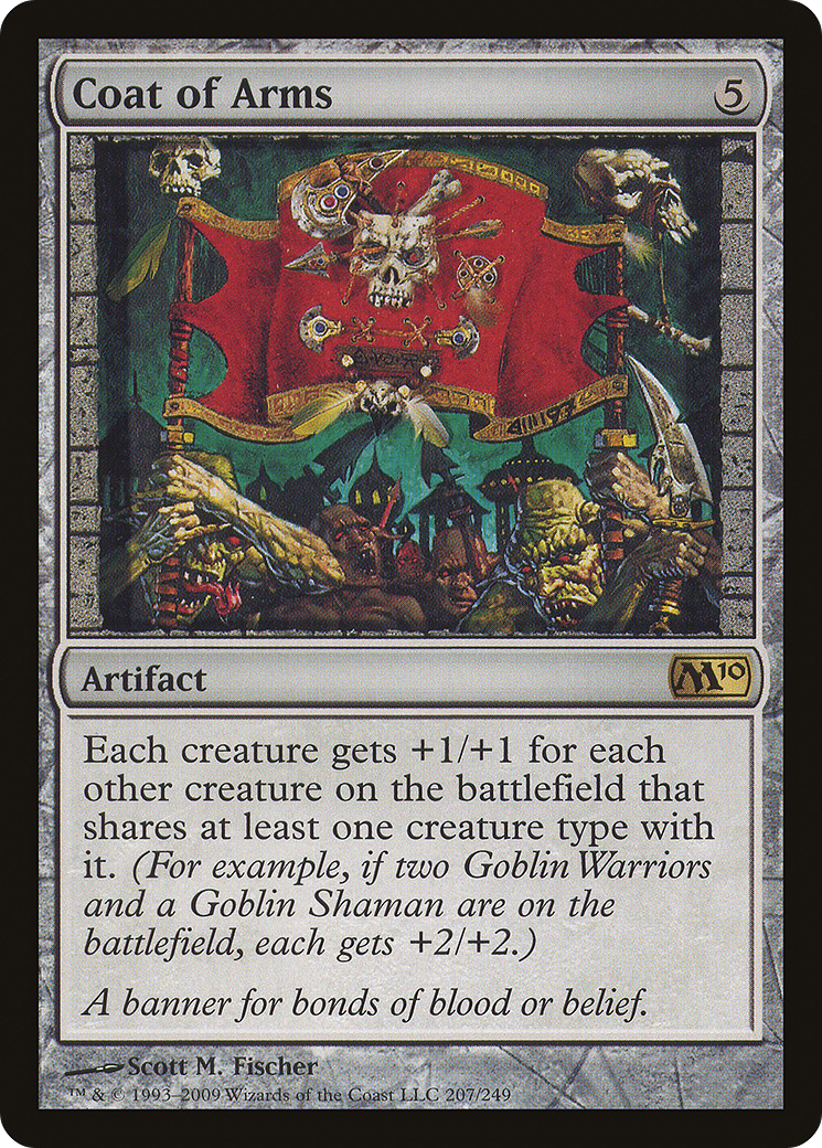 Coat of Arms (M10-207) - Magic 2010 Foil - Premium MTG Single from Wizards of the Coast - Just $7.99! Shop now at Game Crave Tournament Store