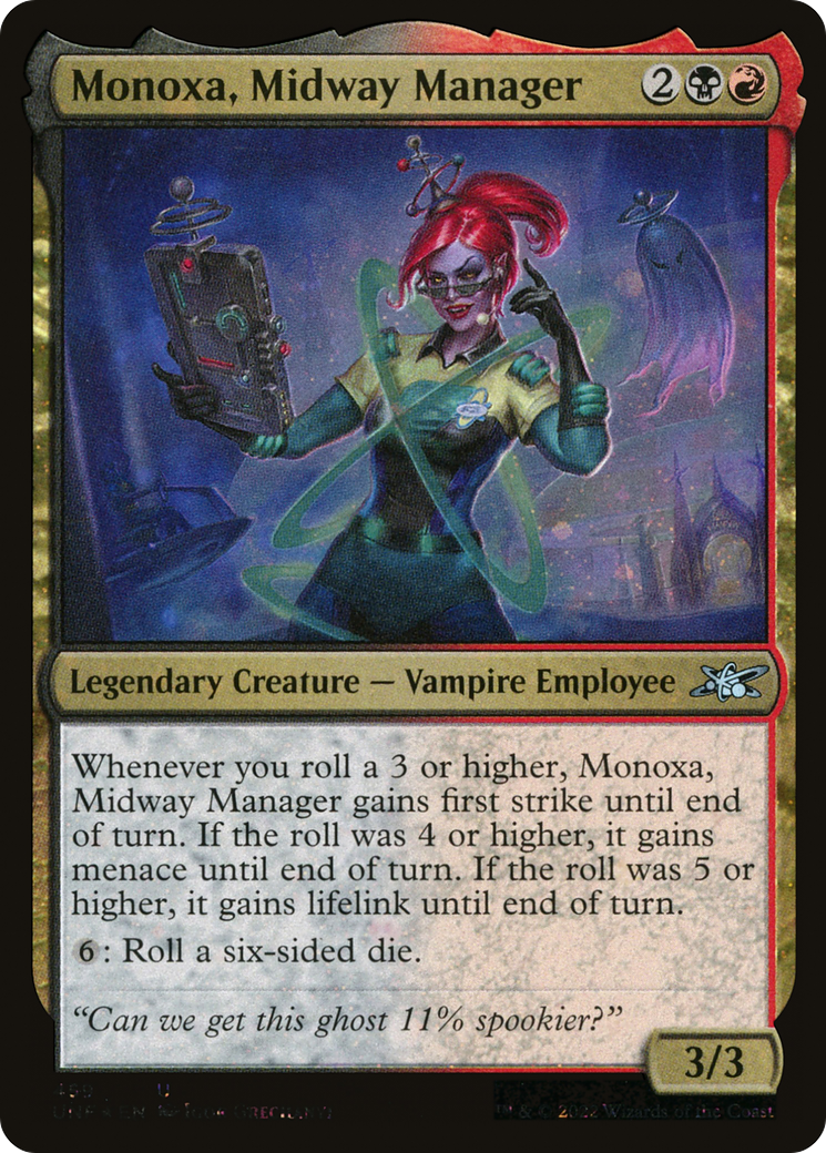 Monoxa, Midway Manager (UNF-459) - Unfinity Foil - Premium MTG Single from Wizards of the Coast - Just $0.75! Shop now at Game Crave Tournament Store