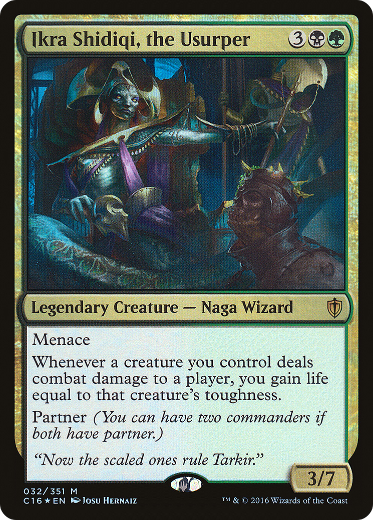 Ikra Shidiqi, the Usurper (C16-032) - Commander 2016 Foil - Premium MTG Single from Wizards of the Coast - Just $0.66! Shop now at Game Crave Tournament Store