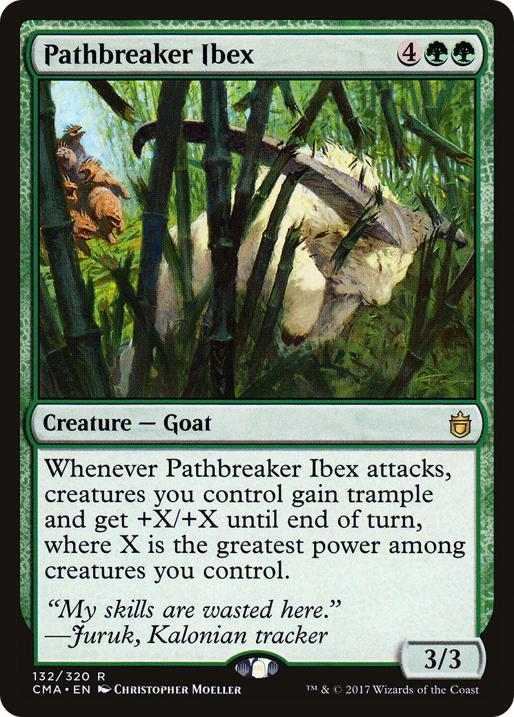 Pathbreaker Ibex (CMA-132) - Commander Anthology - Premium MTG Single from Wizards of the Coast - Just $16.88! Shop now at Game Crave Tournament Store