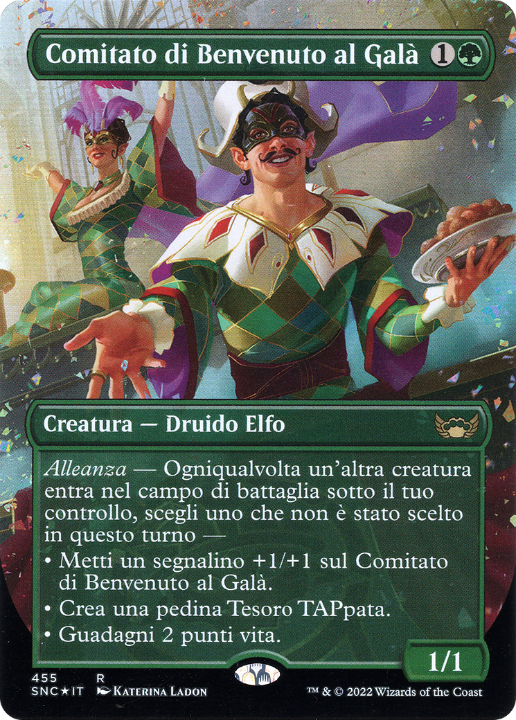 Gala Greeters (SNC-455) - Streets of New Capenna (Borderless) Foil - Premium MTG Single from Wizards of the Coast - Just $14.10! Shop now at Game Crave Tournament Store