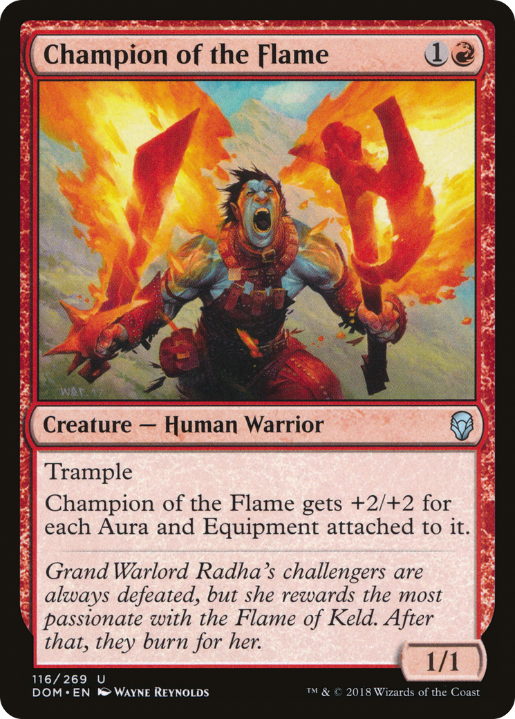 Champion of the Flame (DOM-116) - Dominaria - Premium MTG Single from Wizards of the Coast - Just $0.25! Shop now at Game Crave Tournament Store