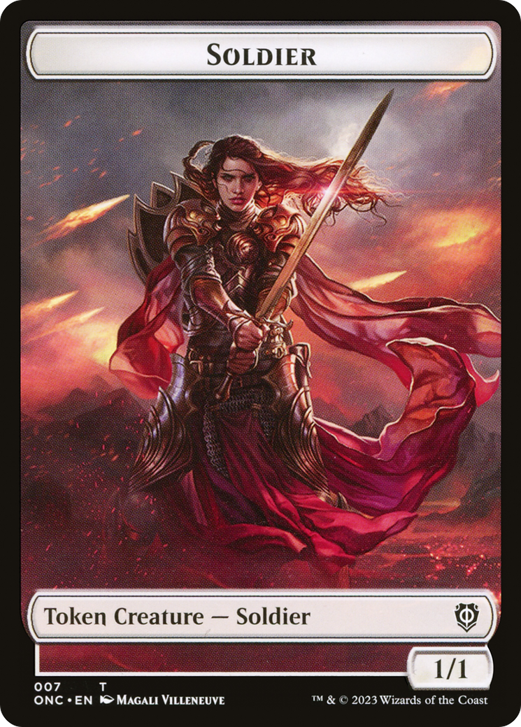 Soldier (TONC-007) - Phyrexia: All Will Be One Commander Tokens - Premium MTG Single from Wizards of the Coast - Just $0! Shop now at Game Crave Tournament Store