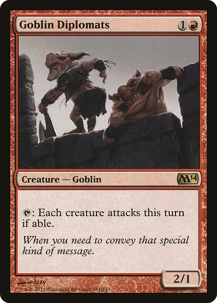 Goblin Diplomats (M14-141) - Magic 2014 - Premium MTG Single from Wizards of the Coast - Just $0.08! Shop now at Game Crave Tournament Store