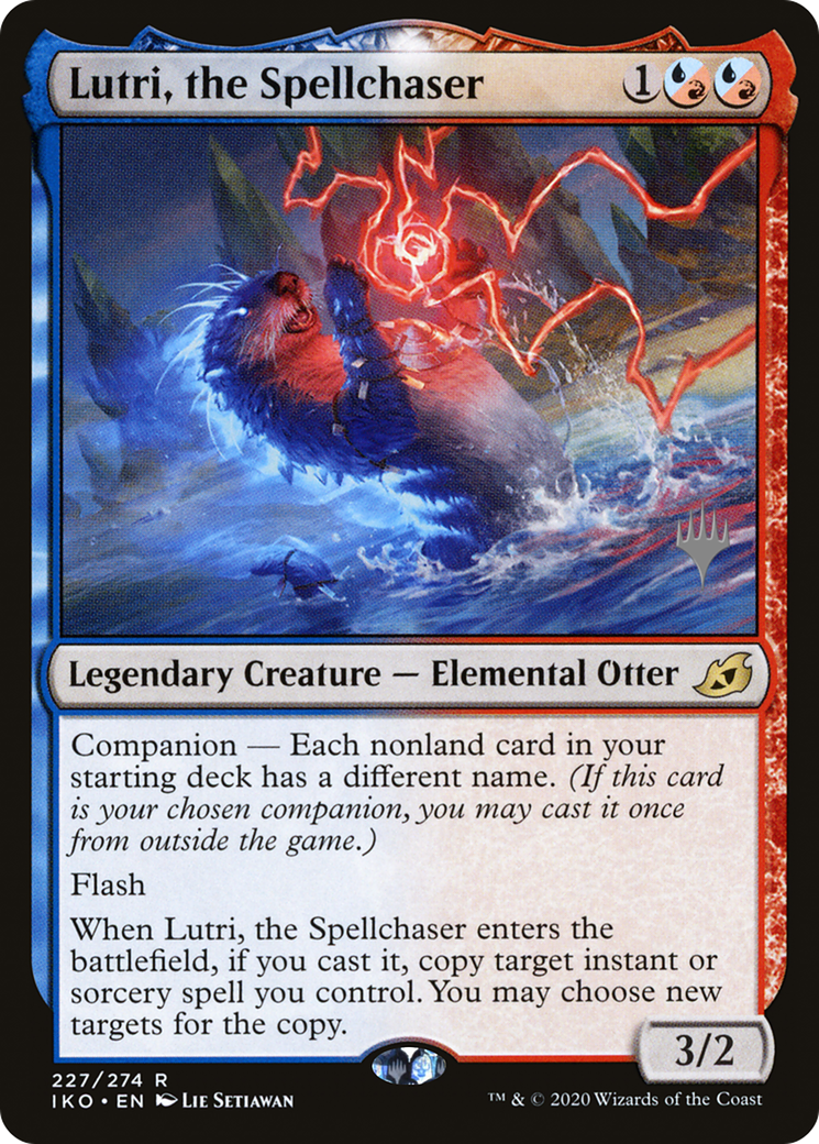 Lutri, the Spellchaser (PIKO-227P) - Ikoria: Lair of Behemoths Promos: (companion) - Premium MTG Single from Wizards of the Coast - Just $0.17! Shop now at Game Crave Tournament Store