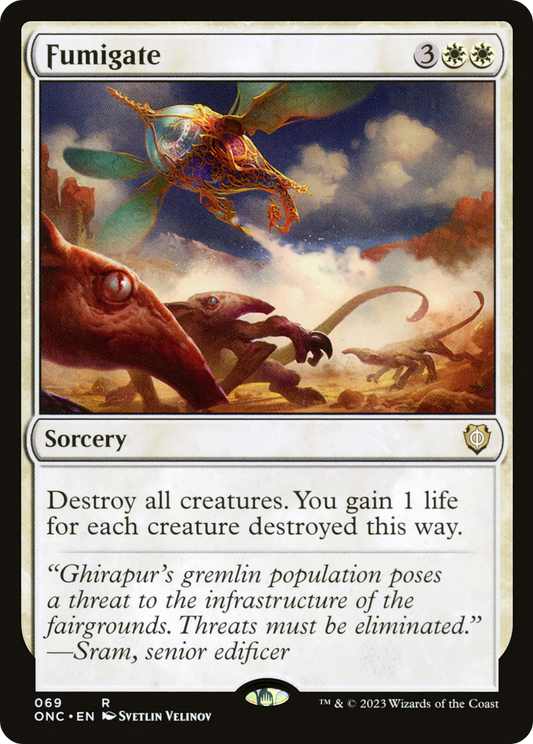 Fumigate (ONC-069) - Phyrexia: All Will Be One Commander - Premium MTG Single from Wizards of the Coast - Just $0.87! Shop now at Game Crave Tournament Store