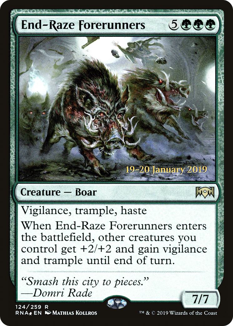 End-Raze Forerunners (PRNA-124S) - Ravnica Allegiance Promos Foil - Premium MTG Single from Wizards of the Coast - Just $0.34! Shop now at Game Crave Tournament Store