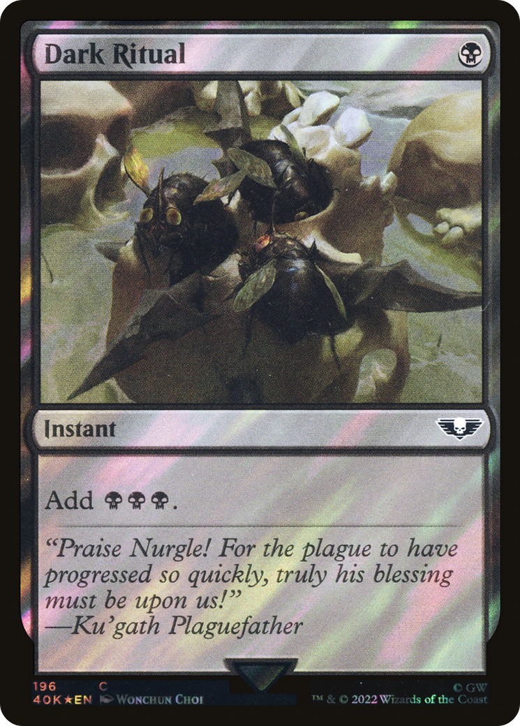 Dark Ritual (40K-196★) - Warhammer 40,000 Commander Foil - Premium MTG Single from Wizards of the Coast - Just $2.23! Shop now at Game Crave Tournament Store