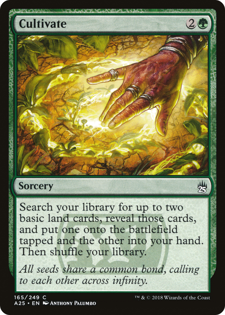 Cultivate (A25-165) - Masters 25 Foil - Premium MTG Single from Wizards of the Coast - Just $0.40! Shop now at Game Crave Tournament Store