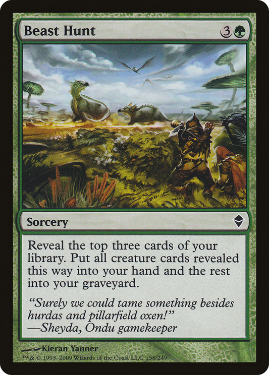 Beast Hunt (ZEN-158) - Zendikar Foil - Premium MTG Single from Wizards of the Coast - Just $0.25! Shop now at Game Crave Tournament Store