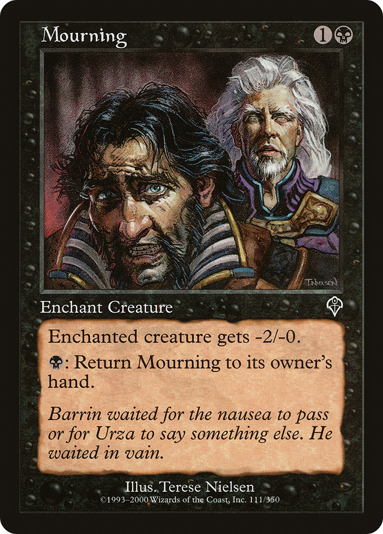 Mourning (INV-111) - Invasion Foil - Premium MTG Single from Wizards of the Coast - Just $0.45! Shop now at Game Crave Tournament Store