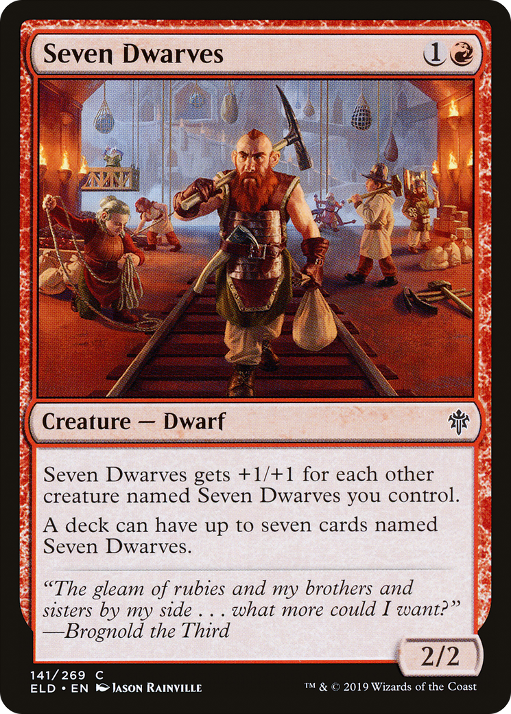 Seven Dwarves (ELD-141) - Throne of Eldraine - Premium MTG Single from Wizards of the Coast - Just $0.08! Shop now at Game Crave Tournament Store