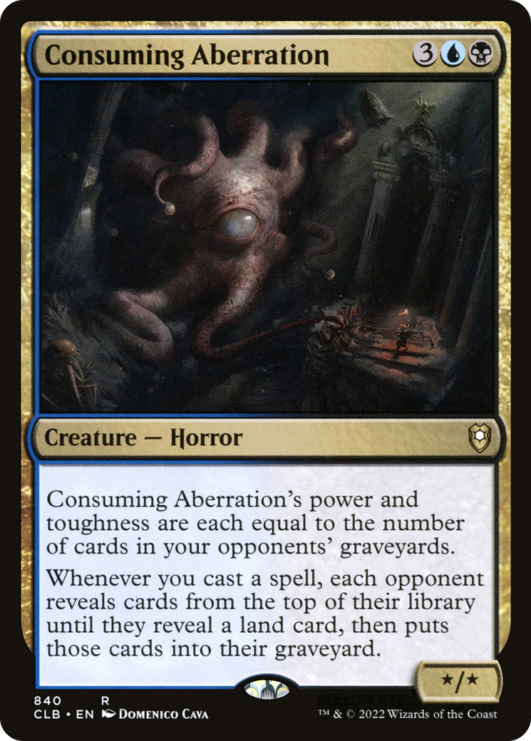 Consuming Aberration (CLB-840) - Commander Legends: Battle for Baldur's Gate - Premium MTG Single from Wizards of the Coast - Just $0.17! Shop now at Game Crave Tournament Store