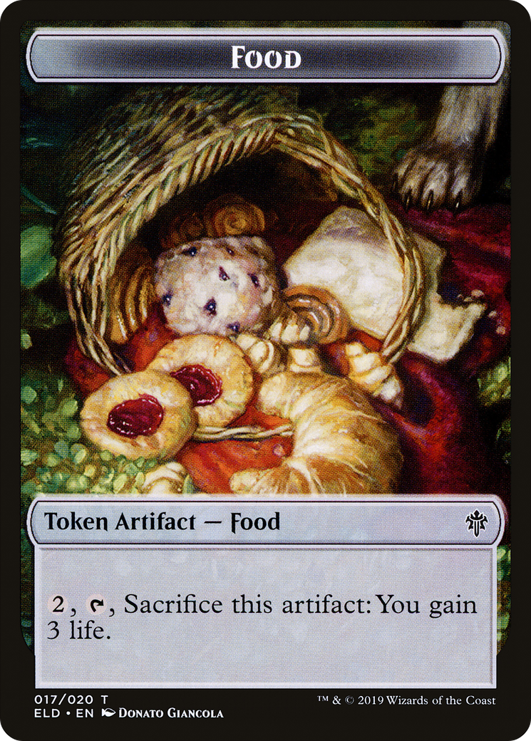 Food (TELD-017) - Throne of Eldraine Tokens - Premium MTG Single from Wizards of the Coast - Just $0! Shop now at Game Crave Tournament Store