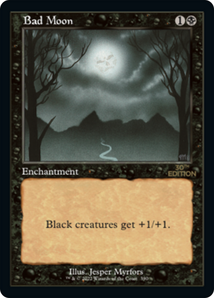 Bad Moon (30A-390) - 30th Anniversary Edition - Premium MTG Single from Wizards of the Coast - Just $33.60! Shop now at Game Crave Tournament Store