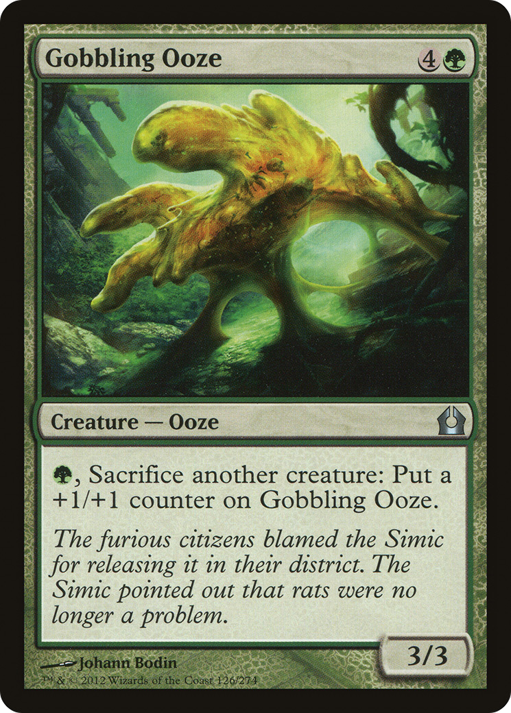 Gobbling Ooze (RTR-126) - Return to Ravnica - Premium MTG Single from Wizards of the Coast - Just $0.25! Shop now at Game Crave Tournament Store