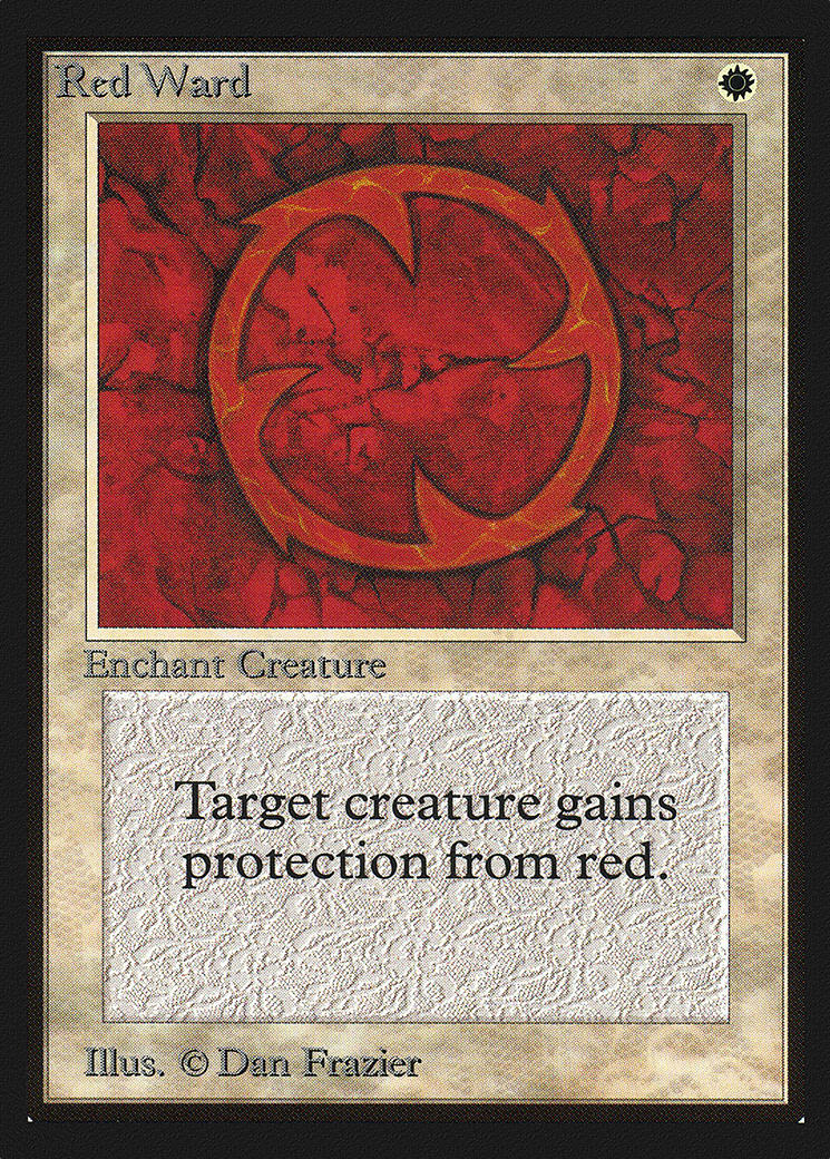 Red Ward (CEI-034) - Intl. Collectors' Edition - Premium MTG Single from Wizards of the Coast - Just $1.52! Shop now at Game Crave Tournament Store