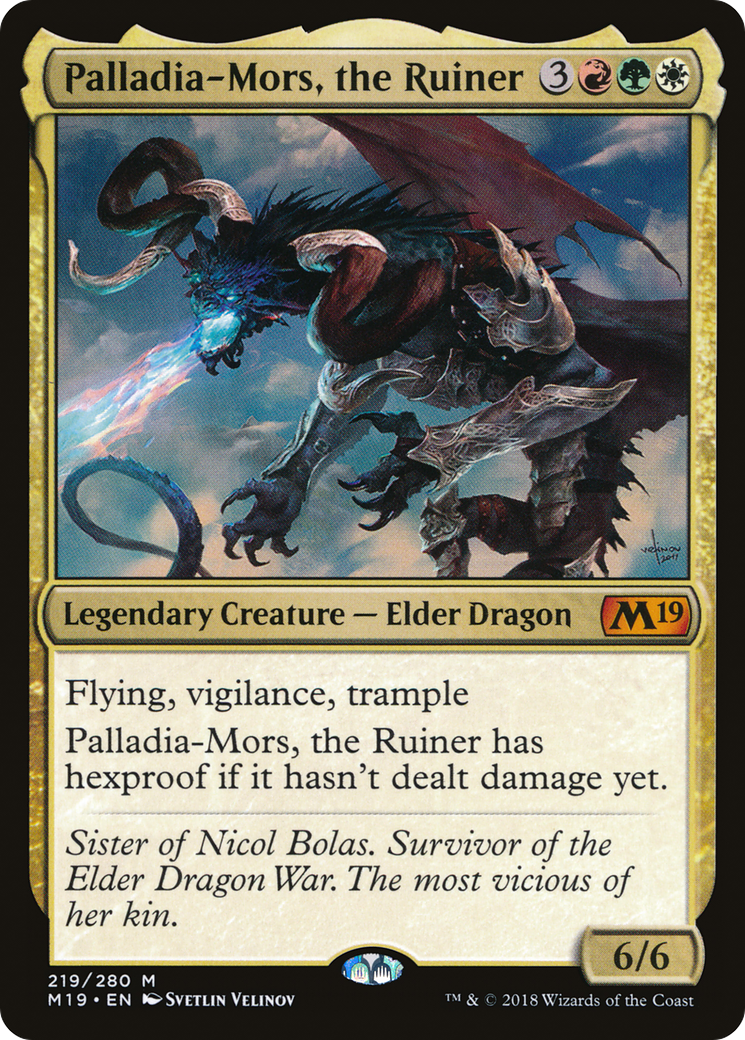 Palladia-Mors, the Ruiner (M19-219) - Core Set 2019 Foil - Premium MTG Single from Wizards of the Coast - Just $4.98! Shop now at Game Crave Tournament Store