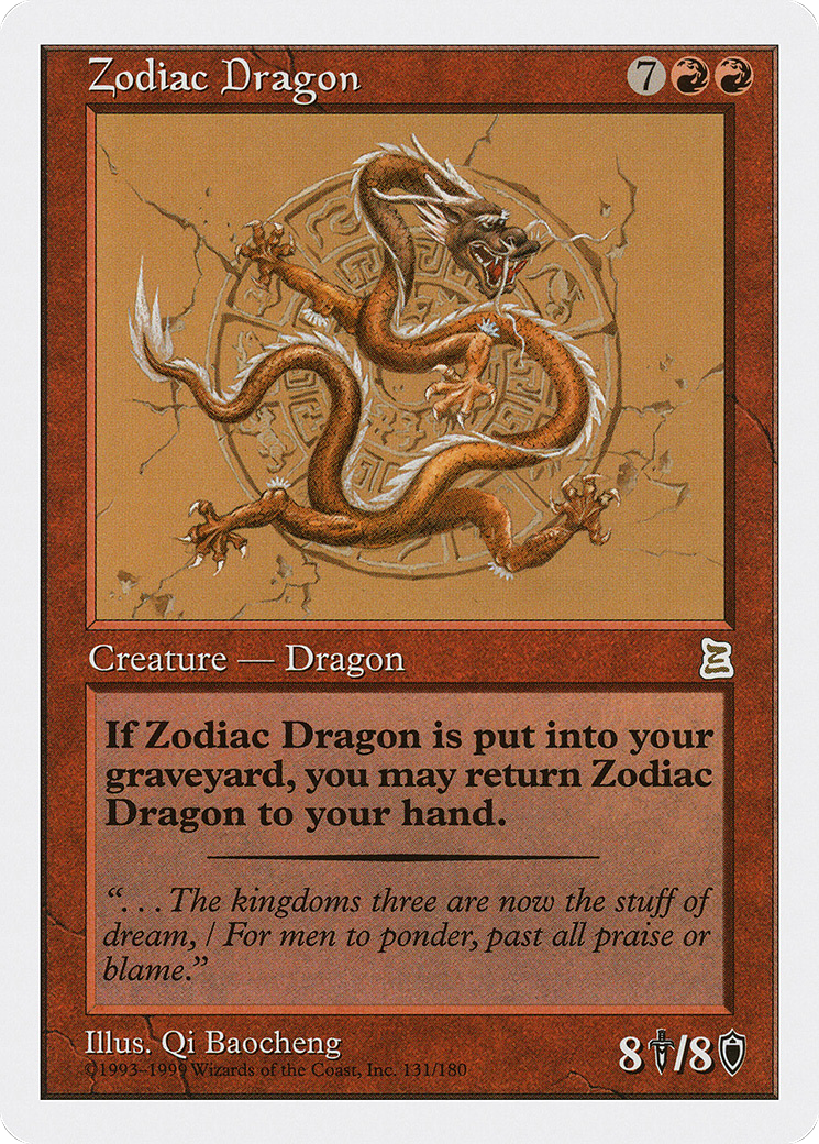 Zodiac Dragon (PTK-131) - Portal Three Kingdoms - Premium MTG Single from Wizards of the Coast - Just $418! Shop now at Game Crave Tournament Store