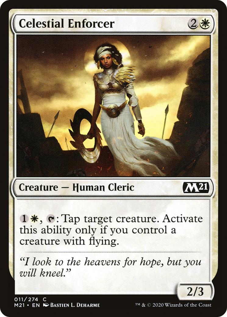 Celestial Enforcer (M21-011) - Core Set 2021 Foil - Premium MTG Single from Wizards of the Coast - Just $0.08! Shop now at Game Crave Tournament Store