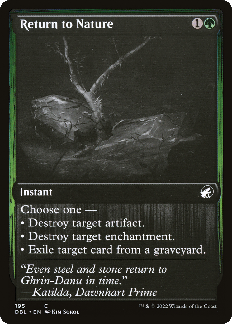 Return to Nature (DBL-195) - Innistrad: Double Feature - Premium MTG Single from Wizards of the Coast - Just $0.25! Shop now at Game Crave Tournament Store