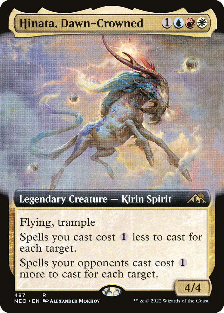 Hinata, Dawn-Crowned (NEO-487) - Kamigawa: Neon Dynasty: (Extended Art) Foil - Premium MTG Single from Wizards of the Coast - Just $0.12! Shop now at Game Crave Tournament Store