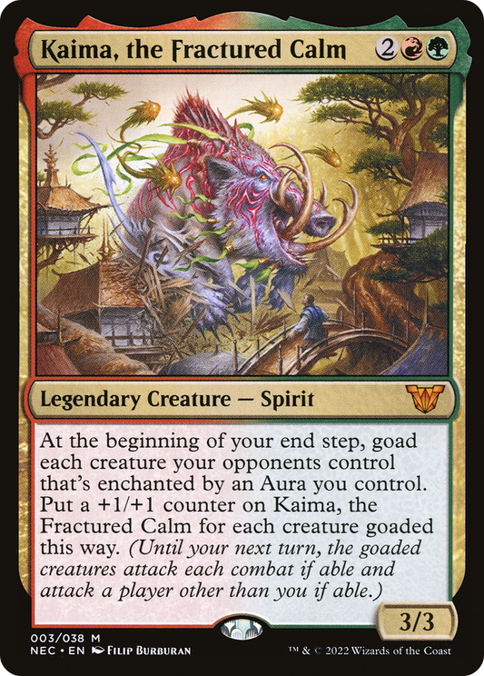 Kaima, the Fractured Calm (NEC-003) - Neon Dynasty Commander Foil - Premium MTG Single from Wizards of the Coast - Just $0.25! Shop now at Game Crave Tournament Store