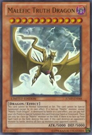 Malefic Truth Dragon (JUMP-EN048) - Shonen Jump Magazine Promos Limited - Premium Yugioh Single from Konami - Just $0.76! Shop now at Game Crave Tournament Store