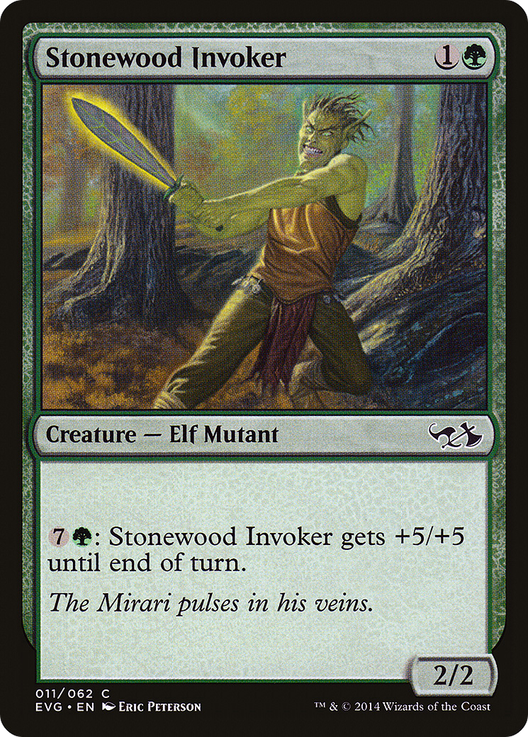 Stonewood Invoker (EVG-011) - Duel Decks Anthology: Elves vs. Goblins - Premium MTG Single from Wizards of the Coast - Just $0.08! Shop now at Game Crave Tournament Store