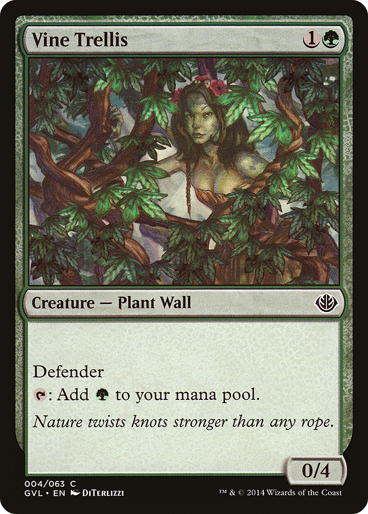 Vine Trellis (GVL-004) - Duel Decks Anthology: Garruk vs. Liliana - Premium MTG Single from Wizards of the Coast - Just $0.20! Shop now at Game Crave Tournament Store