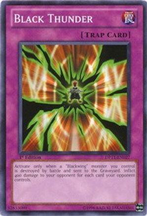 Black Thunder (DP11-EN027) - Duelist Pack 11: Crow 1st Edition - Premium Yugioh Single from Konami - Just $0.25! Shop now at Game Crave Tournament Store