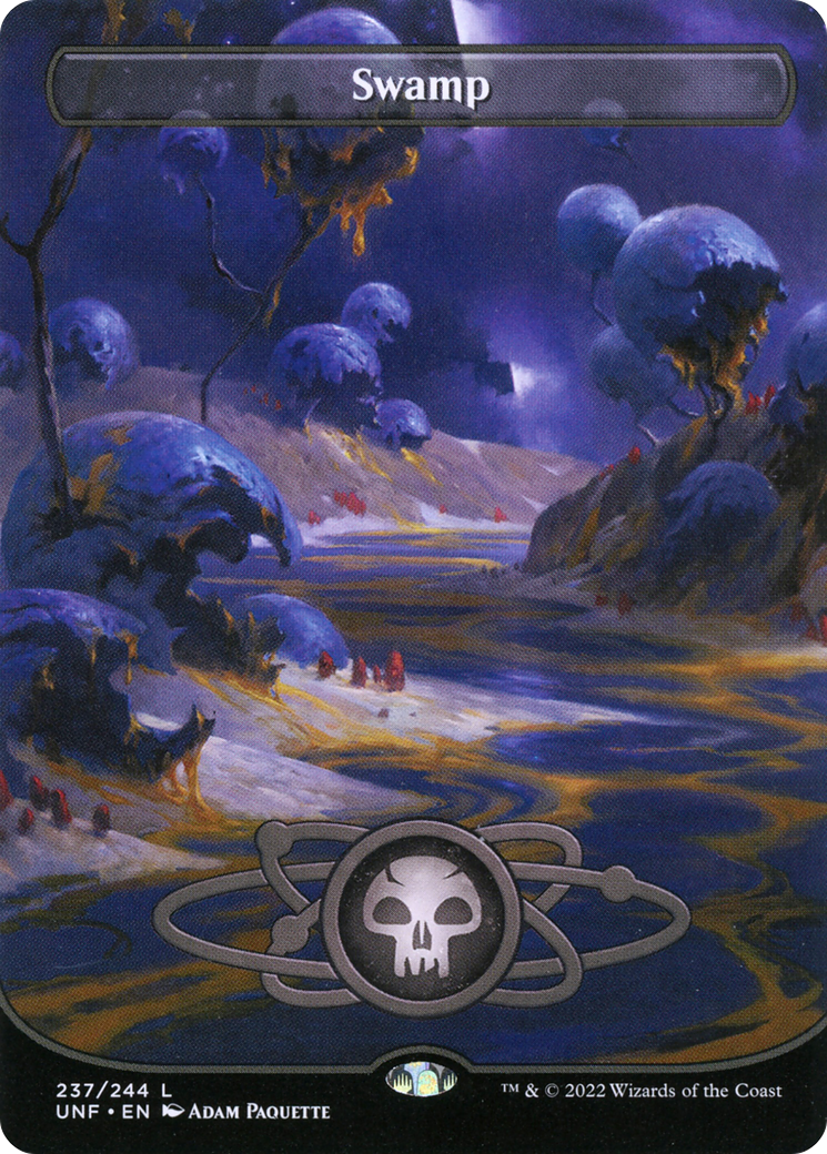 Swamp (UNF-237) - Unfinity (Borderless) Foil - Premium MTG Single from Wizards of the Coast - Just $0.35! Shop now at Game Crave Tournament Store