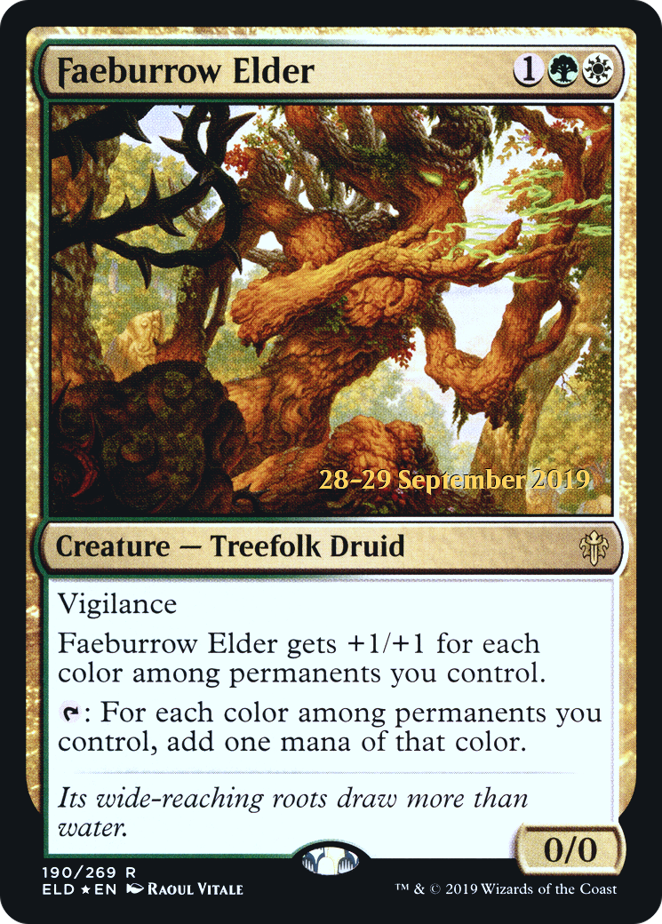 Faeburrow Elder (PELD-190S) - Throne of Eldraine Promos Foil - Premium MTG Single from Wizards of the Coast - Just $1.18! Shop now at Game Crave Tournament Store
