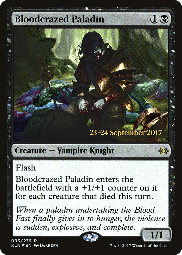 Bloodcrazed Paladin (PXLN-93S) - Ixalan Promos Foil - Premium MTG Single from Wizards of the Coast - Just $1.24! Shop now at Game Crave Tournament Store