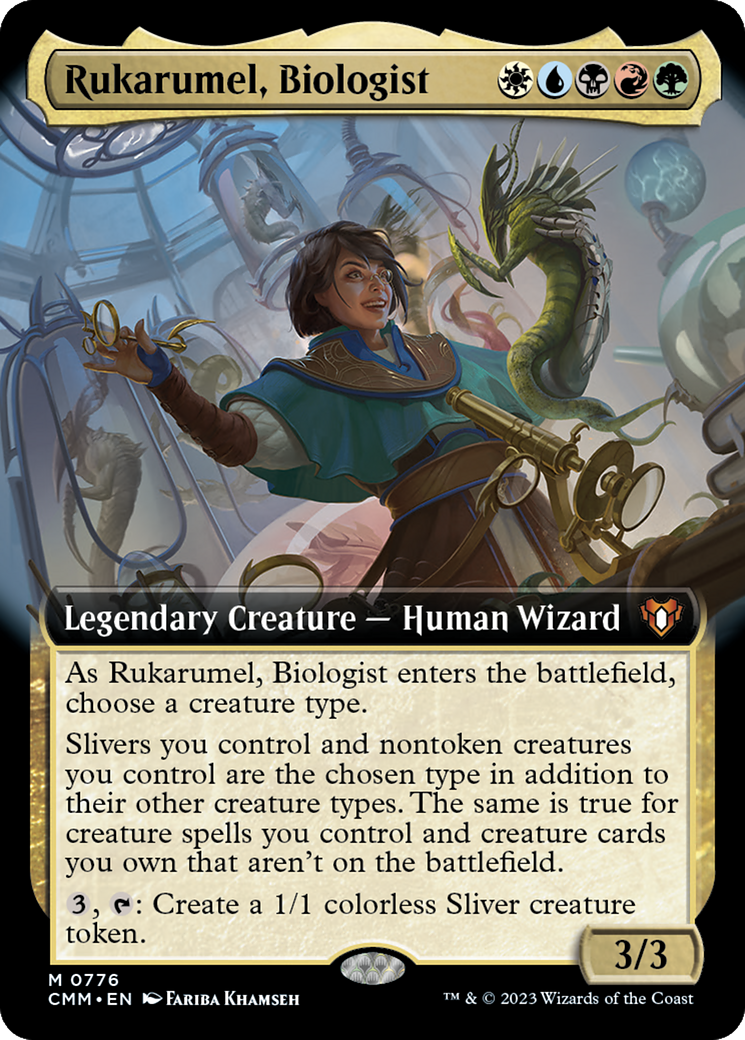 Rukarumel, Biologist (CMM-776) - Commander Masters: (Extended Art) - Premium MTG Single from Wizards of the Coast - Just $0.69! Shop now at Game Crave Tournament Store