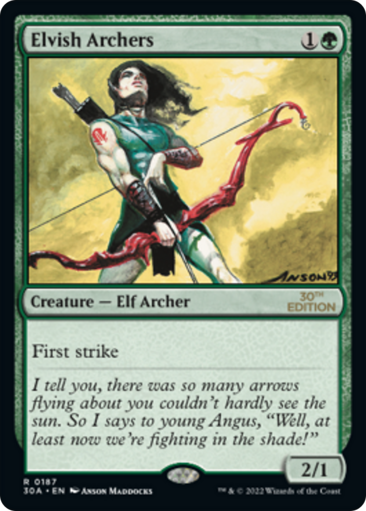Elvish Archers (30A-187) - 30th Anniversary Edition - Premium MTG Single from Wizards of the Coast - Just $2.36! Shop now at Game Crave Tournament Store