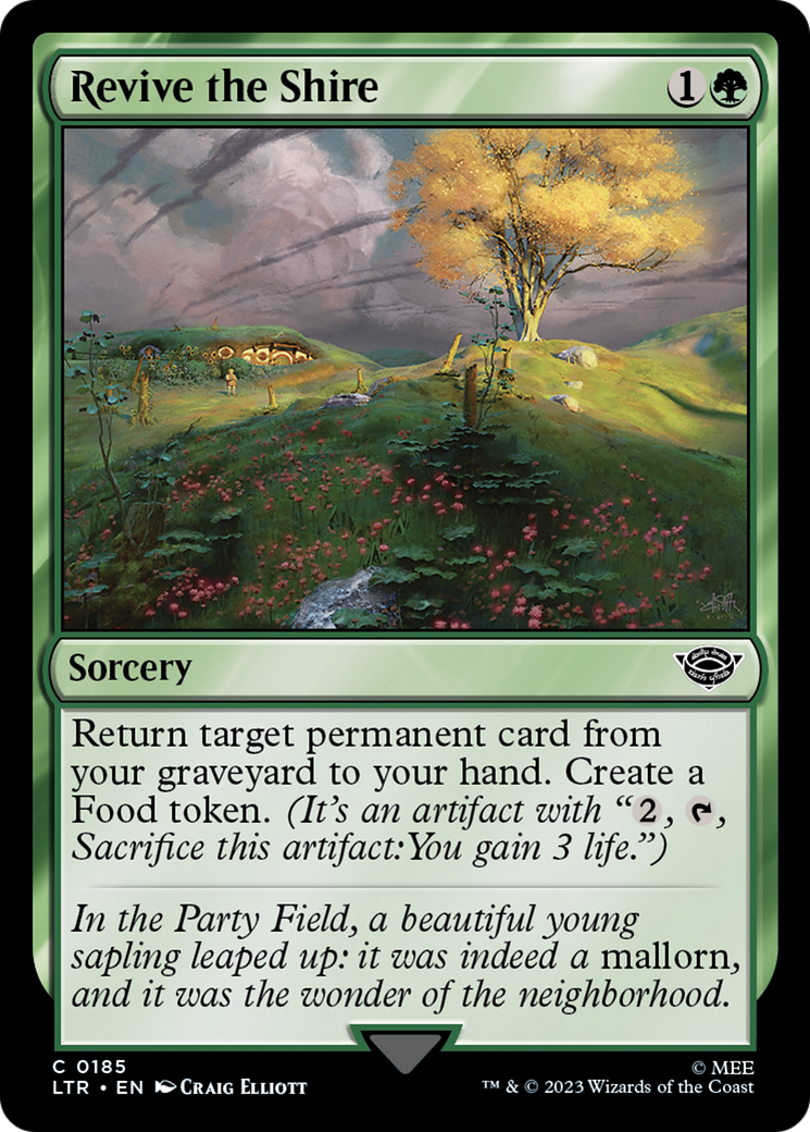 Revive the Shire (LTR-185) - The Lord of the Rings: Tales of Middle-earth Foil - Premium MTG Single from Wizards of the Coast - Just $0.08! Shop now at Game Crave Tournament Store