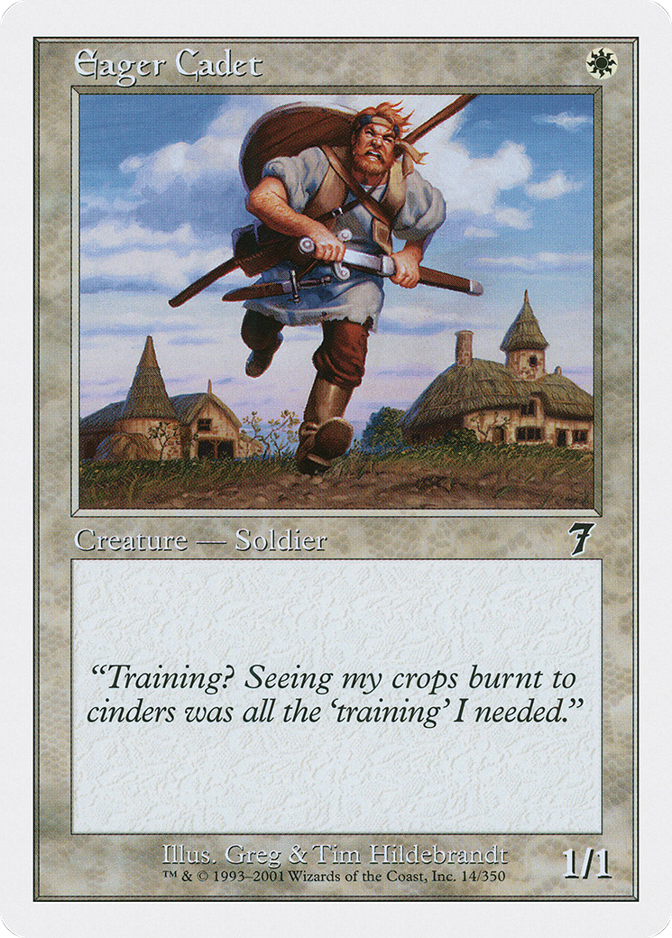 Eager Cadet (7ED-014) - Seventh Edition - Premium MTG Single from Wizards of the Coast - Just $0.08! Shop now at Game Crave Tournament Store