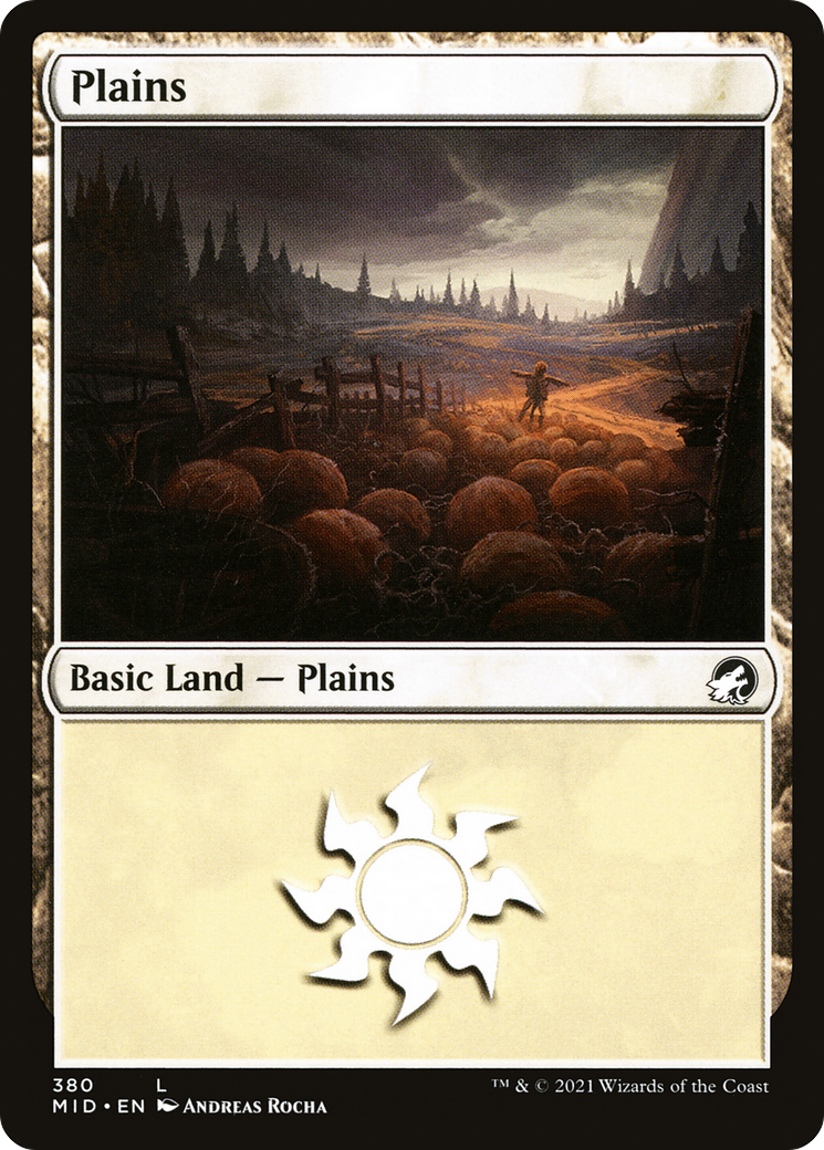 Plains (MID-380) - Innistrad: Midnight Hunt - Premium MTG Single from Wizards of the Coast - Just $0.08! Shop now at Game Crave Tournament Store