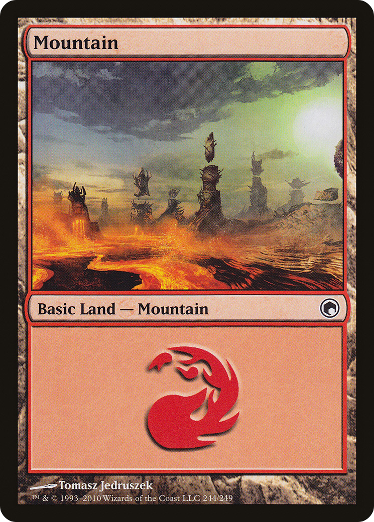 Mountain (SOM-244) - Scars of Mirrodin - Premium MTG Single from Wizards of the Coast - Just $0.08! Shop now at Game Crave Tournament Store