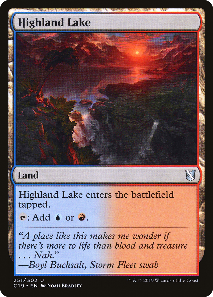 Highland Lake (C19-251) - Commander 2019 - Premium MTG Single from Wizards of the Coast - Just $0.08! Shop now at Game Crave Tournament Store
