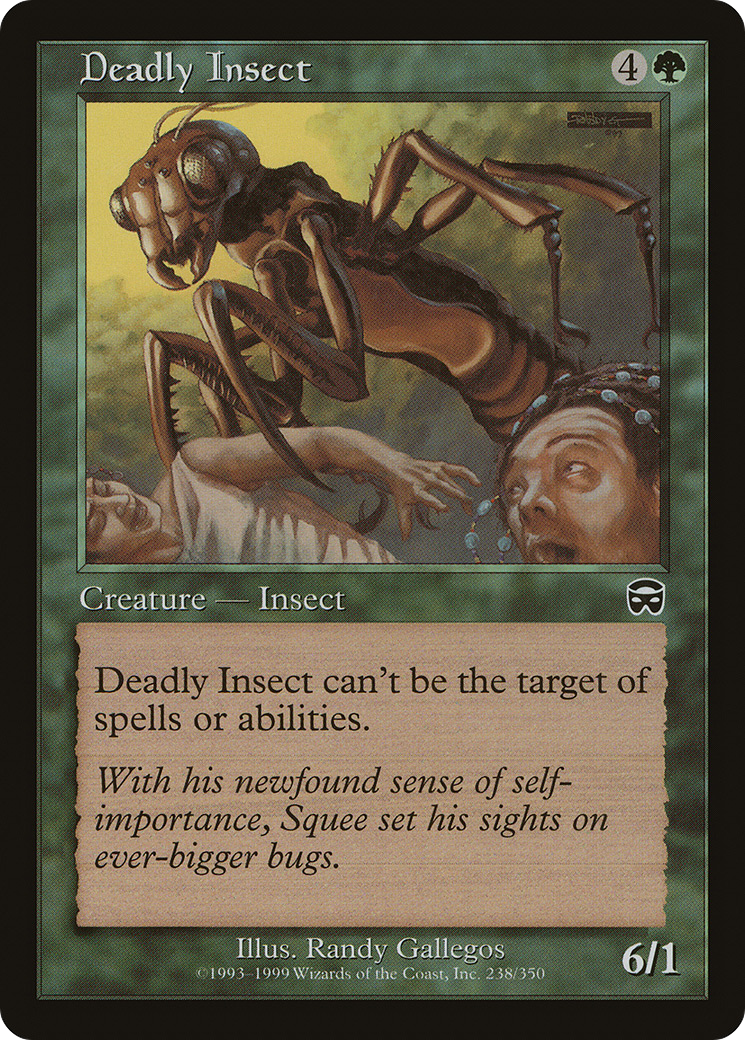 Deadly Insect (MMQ-238) - Mercadian Masques - Premium MTG Single from Wizards of the Coast - Just $0.25! Shop now at Game Crave Tournament Store