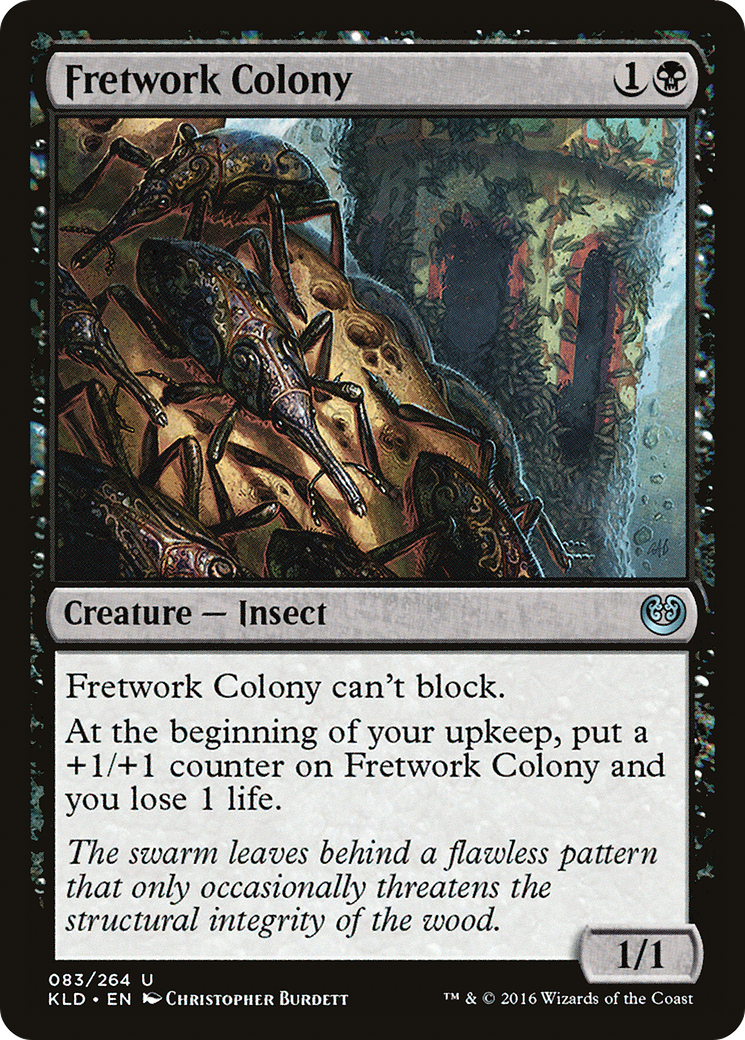 Fretwork Colony (KLD-083) - Kaladesh Foil - Premium MTG Single from Wizards of the Coast - Just $0.20! Shop now at Game Crave Tournament Store