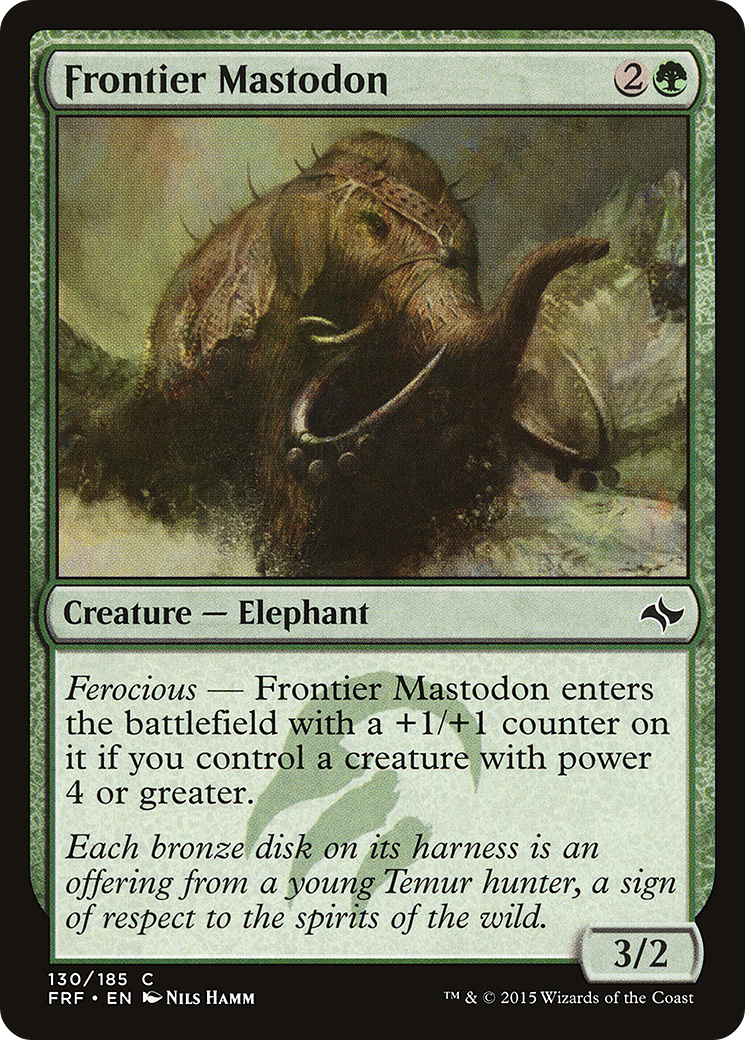 Frontier Mastodon (FRF-130) - Fate Reforged - Premium MTG Single from Wizards of the Coast - Just $0.08! Shop now at Game Crave Tournament Store